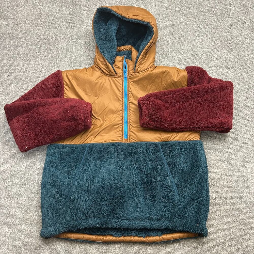 Lole Yana Oversized Pullover Hoodie Women's XS Colorblock Half Zip NWT